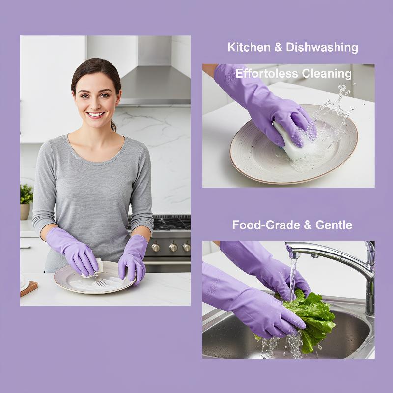 1Pair Latex Dish Washing Glove - đánh giá và giá Dish Glove Rubber