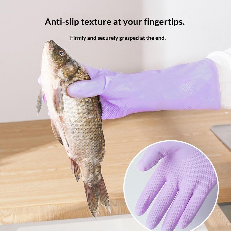 1Pair Latex Dish Washing Glove - đánh giá và giá Dish Glove Rubber
