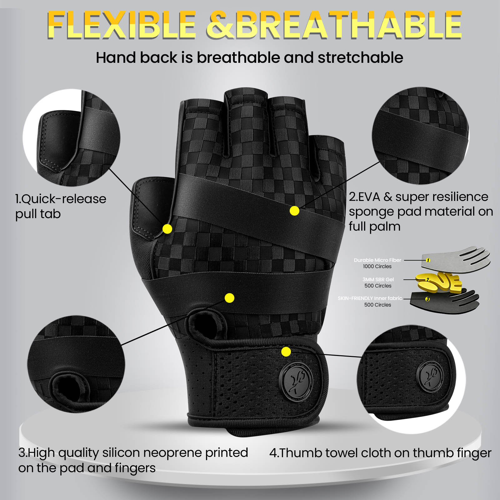 Gym Gloves for Men Sports Mult - đánh giá và giá Workout Glove Gym